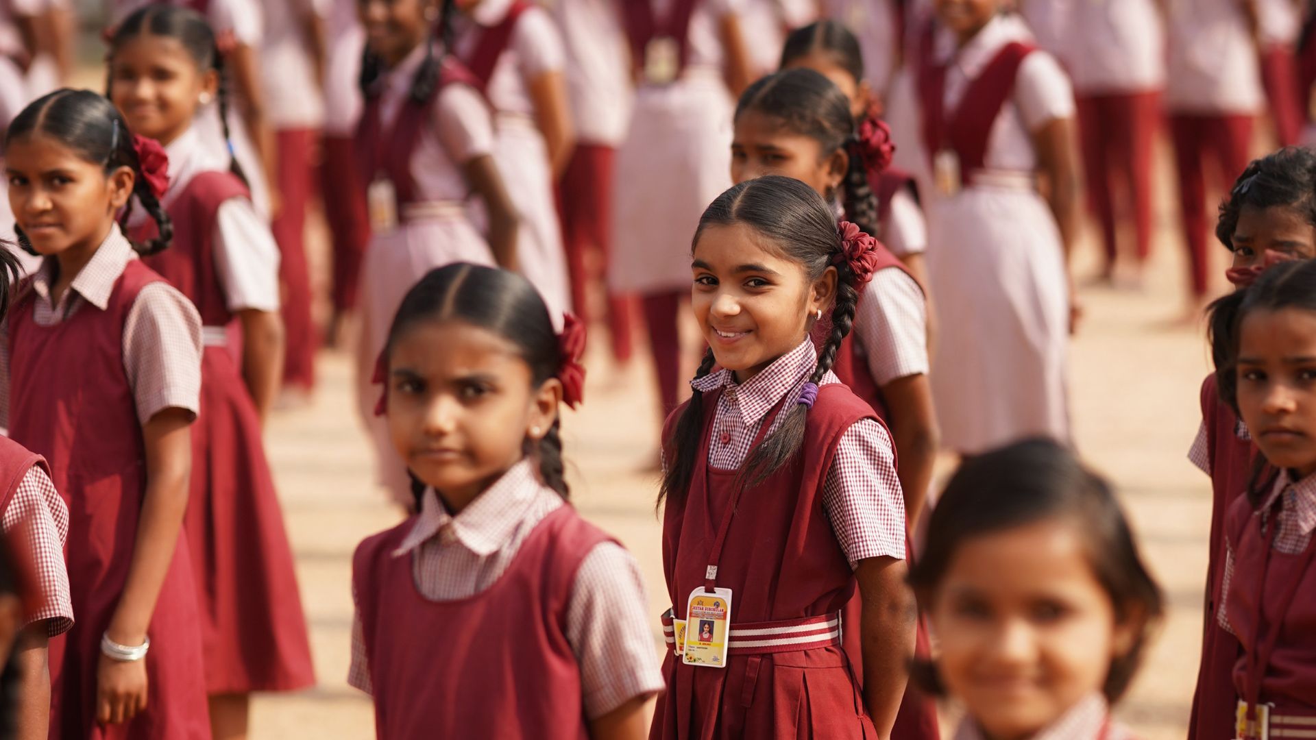 Students at a VT Seva-supported school